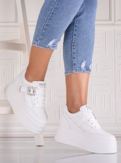 Sneakers dama cu platforma Albi din Piele Ecologica Alorna - Img 2