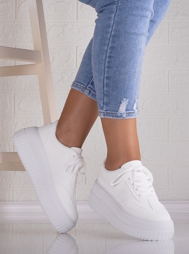Sneakers dama cu platforma Albi din Piele Ecologica Nevasa - Img 3