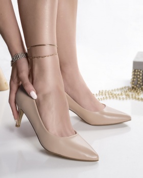 Γυναικεία παπούτσια nude eco leather dania - Img 4