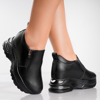 Γυναικεία sneakers με πλατφόρμα Blackri σε Mevan Eco Leather - Img 4