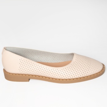 Κυρίες μπαλαρίνες μπεζ eco leather ronia - Img 4