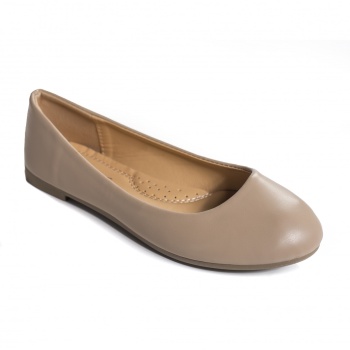Κυρίες μπαλαρίνες χακί eco leather patrica - Img 4