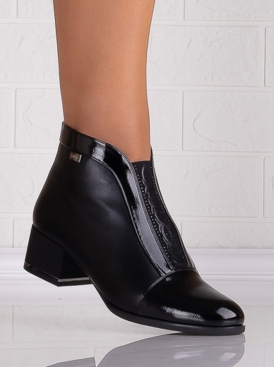 Botine Dama Negre2 din Piele Ecologica Elia - Img 3