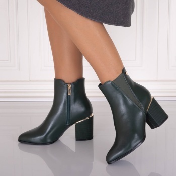 Botine dama Verzi din Piele Ecologica Lamisa - Img 6