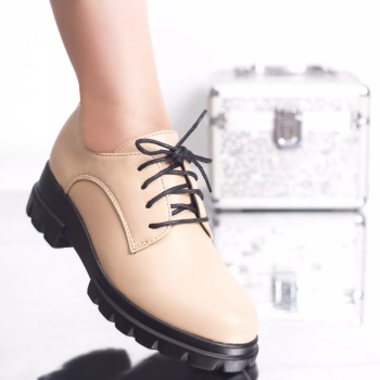Casual παπούτσια katy βερίκοκο eco leather - Img 2