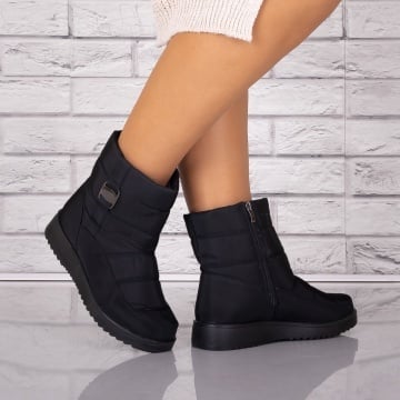 Cizme Dama Imblanite Negre din Fas Lamina