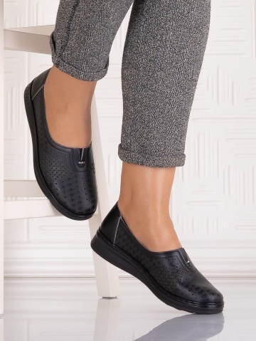 Pantofi casual Negrii dama din Piele Ecologica Amosa