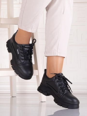 Pantofi casual Negrii dama din Piele Ecologica Astoia