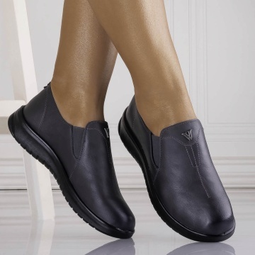 Pantofi dama casual Gri din piele ecologica roy