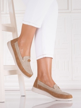 Pantofi dama casual Kaki din Piele Ecologica Atinos - Img 2