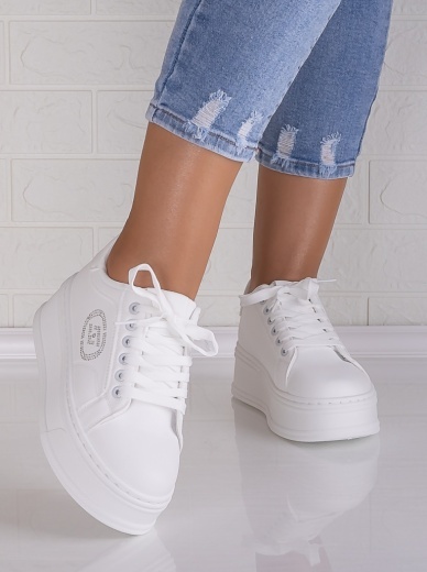 Sneakers dama cu platforma Albi din Piele Ecologica Anasya - Img 5