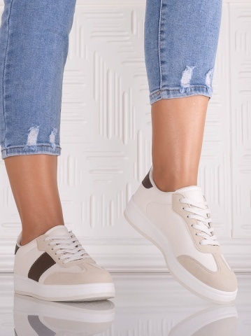 Adidasi dama Bej din Piele Ecologica Alenoa