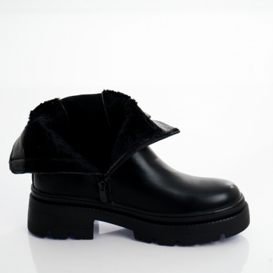 Enia Ladies' Black Enhanced Eco Leather μπότες - Img 5