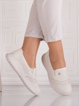 Pantofi casual Bej dama din Piele Ecologica Aurasta
