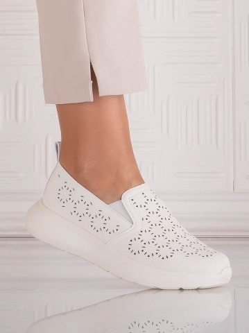 Pantofi dama Casual Bej din Piele Ecologica Irinea