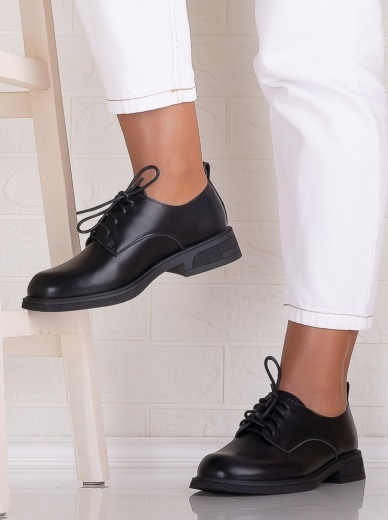Pantofi dama casual Negri din Piele Ecologica Surana - Img 3