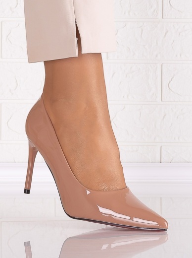 Pantofi dama Nude din Piele Ecologica Lacuita Eliza - Img 3