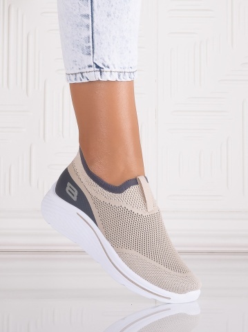 Pantofi dama sport Bej din Textil Jenda