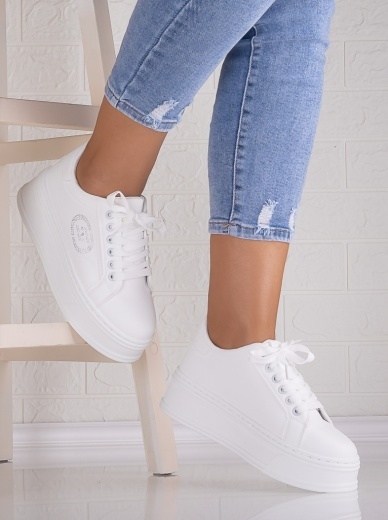 Sneakers dama cu platforma Albi din Piele Ecologica Anasya - Img 2