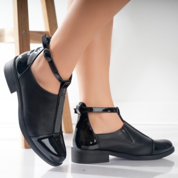 Γυναικεία casual παπούτσια Μαύρο Nava Ecological Leather - Img 2