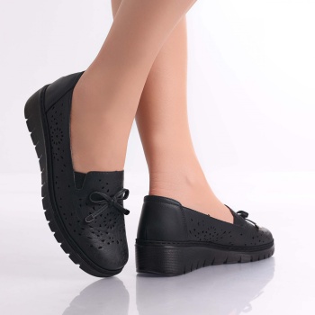 Γυναικεία casual παπούτσια Black Ailen Ecological Leather - Img 2