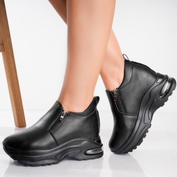 Γυναικεία sneakers με πλατφόρμα Blackri σε Mevan Eco Leather - Img 6