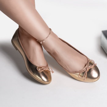 Κυρίες μπαλαρίνες tan eco leather amany - Img 2