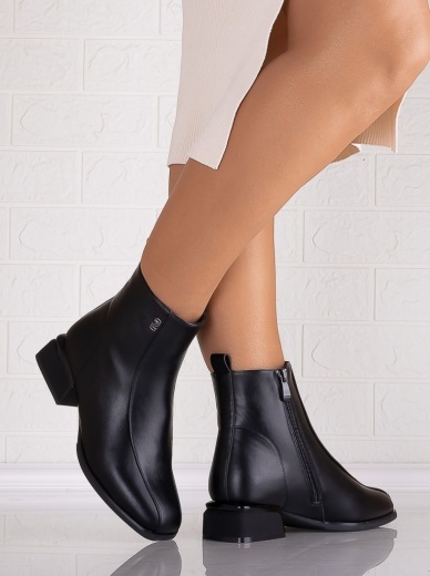 Botine Dama Imblanite Negre din Piele Ecologica Vidaria - Img 5
