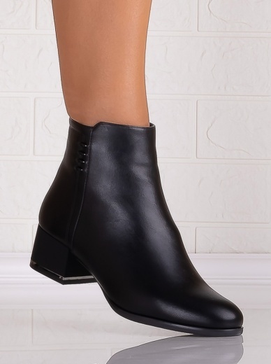 Botine Dama Negre din Piele Ecologica Eleta - Img 4