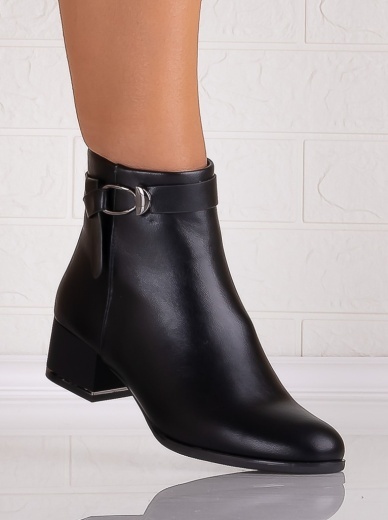 Botine Dama Negre din Piele Ecologica Vivienna - Img 3