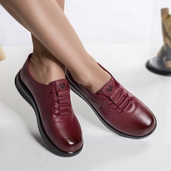 Casual παπούτσια kaina κόκκινο eco leather - Img 2