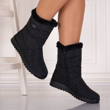 Cizme Dama Imblanite Negre din Fas Asilya