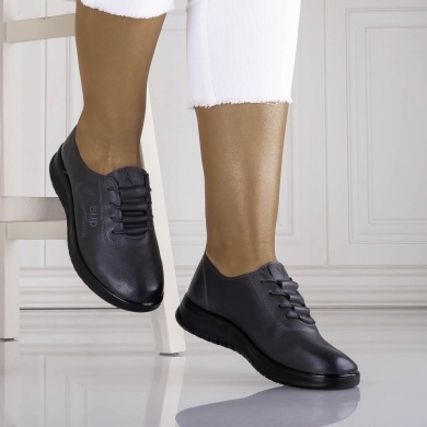 Pantofi casual akayla Gri piele ecologica - Img 2