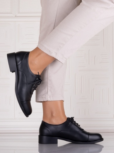 Pantofi casual Negrii dama din Piele Ecologica Ortansa - Img 4