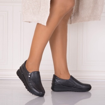 Pantofi dama casual Gri din Piele Ecologica Glorena - Img 5