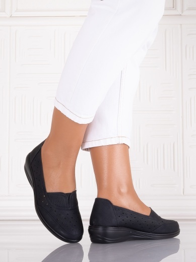 Pantofi dama casual Negri din Piele Ecologica Audara - Img 4