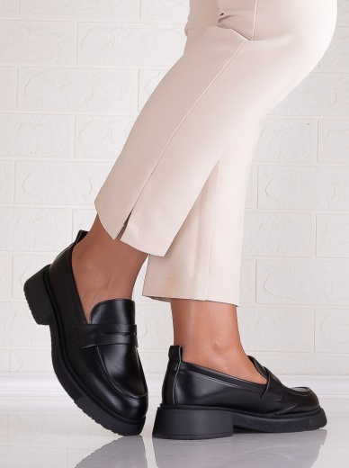 Pantofi dama casual Negri din Piele Ecologica Eryas - Img 4