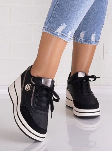 Pantofi dama casual Negri din Piele Ecologica Samyla - Img 5