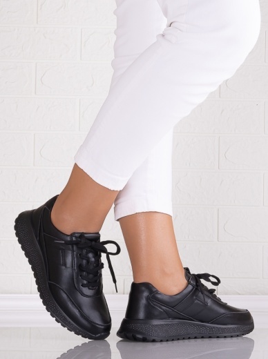 Pantofi dama casual Negri din Piele Naturala Jenina