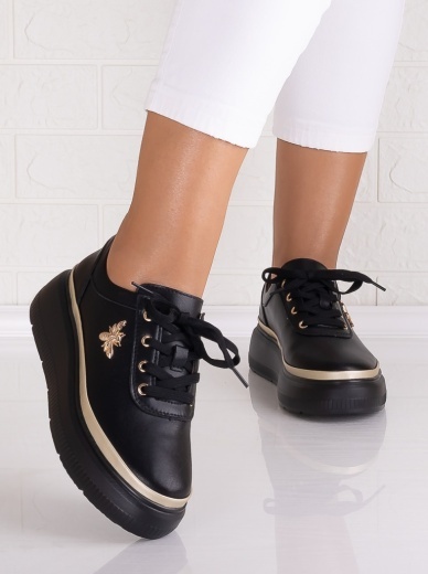 Pantofi dama casual Negri din Piele Naturala Letisa