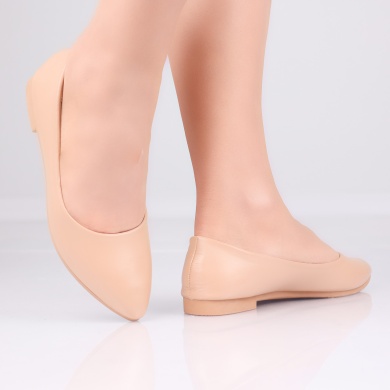 Radina Ecological Leather Khaki Μπαλαρίνες για κυρίες - Img 2