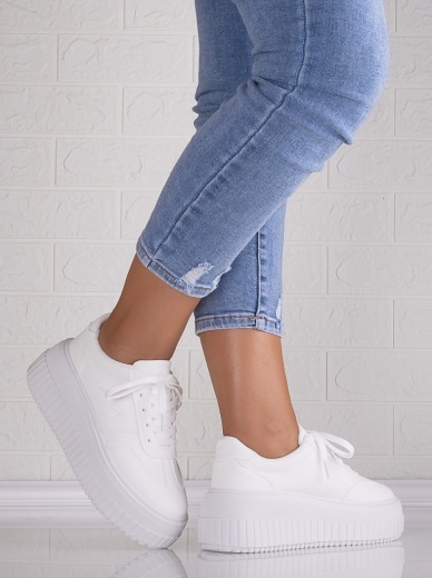 Sneakers dama cu platforma Albi din Piele Ecologica Nevasa - Img 4