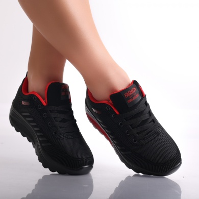 Γυναικεία αθλητικά παπούτσια Black/Red από Lulea Textile - Img 2