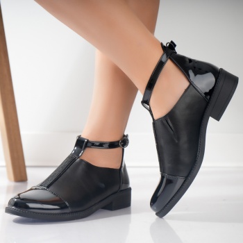 Γυναικεία casual παπούτσια Μαύρο Nava Ecological Leather - Img 3