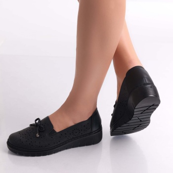 Γυναικεία casual παπούτσια Black Ailen Ecological Leather - Img 3