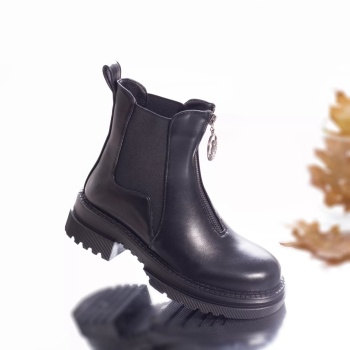 Γυναικείες μπότες eco leather padded aryanna μαύρο - Img 4