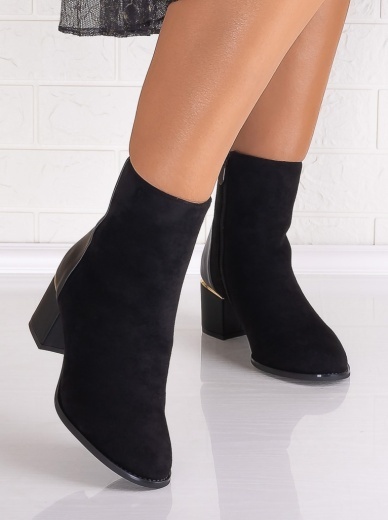 Botine Dama Negre din Piele Ecologica Intoarsa Cresida - Img 5