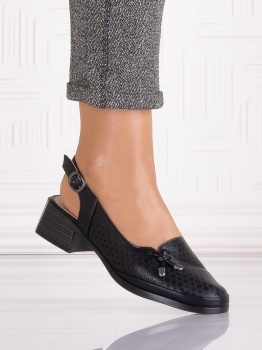 Pantofi casual Negri dama din Piele Ecologica Irinelea - Img 2