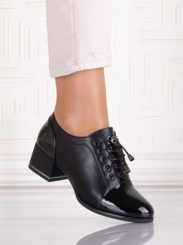 Pantofi casual Negrii dama din Piele Ecologica Sorinna - Img 2