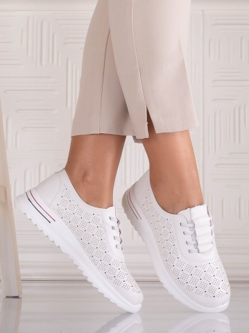 Pantofi dama Casual Albi din Piele Ecologica Noida